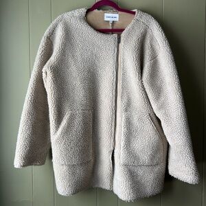 Elizabeth and James Faux Shearling Zip Up